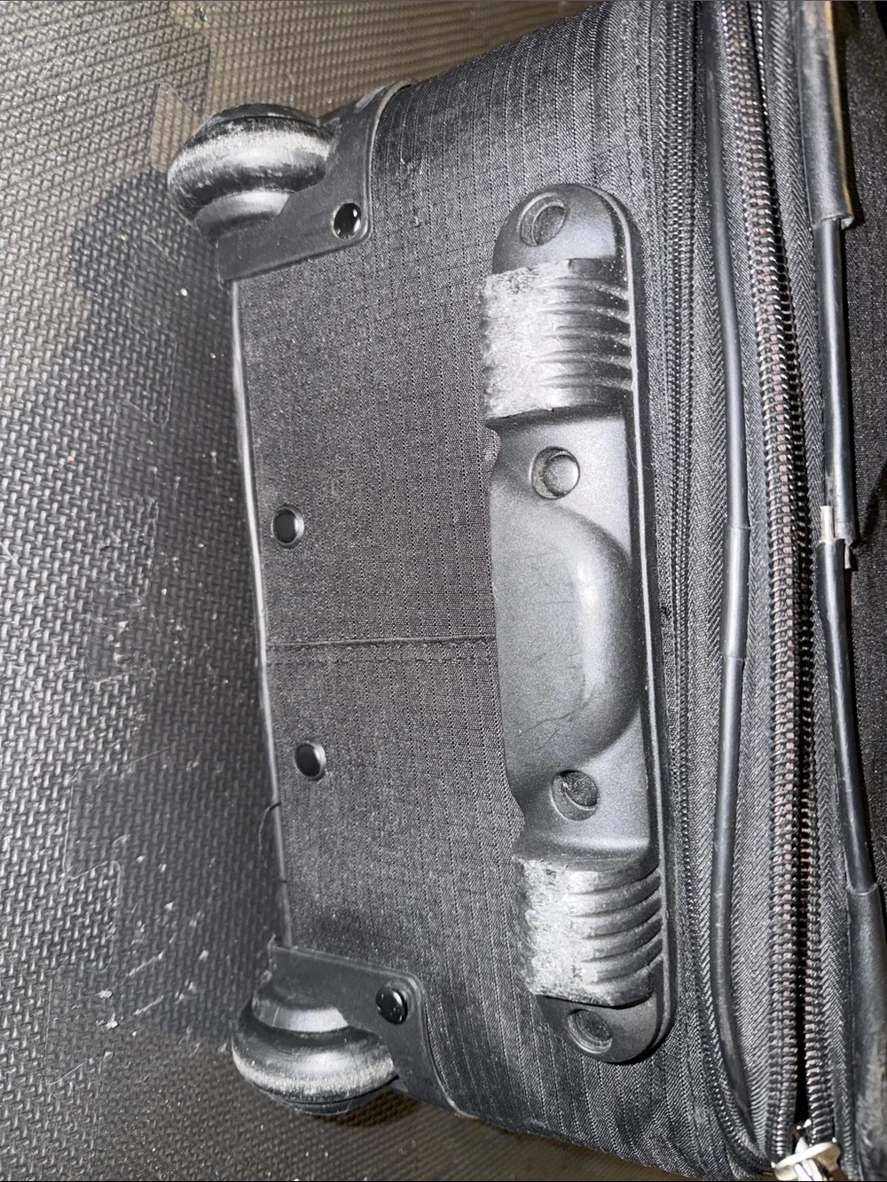 Eddie Bauer Black Travel Carry-On Roller with Lime Accent
